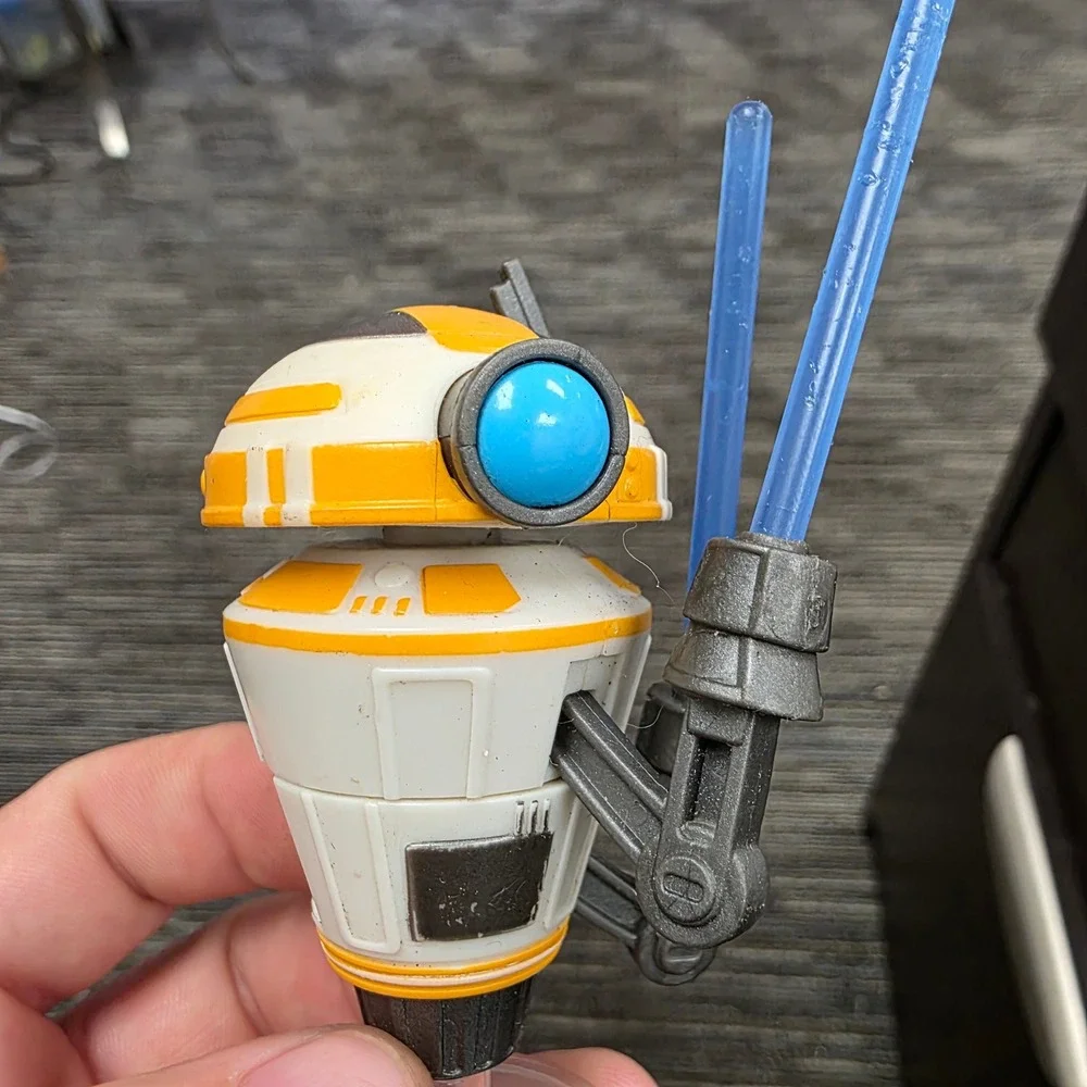 Star Wars Droid Depot Training Remote Droid Figure Orange White Blue 4 Inch